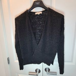 Loft Crochet Cardigan -- Black (Size M)